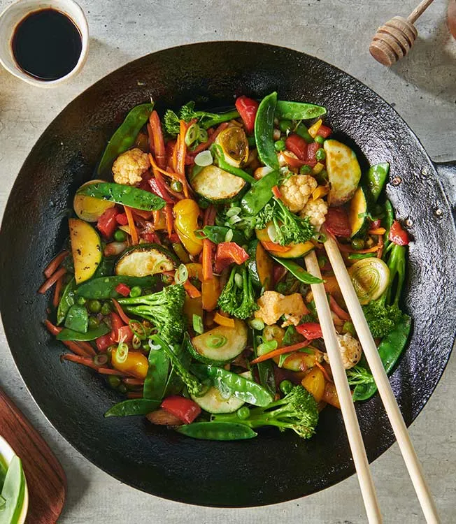 Sladkokyselé stir-fry se zeleninou