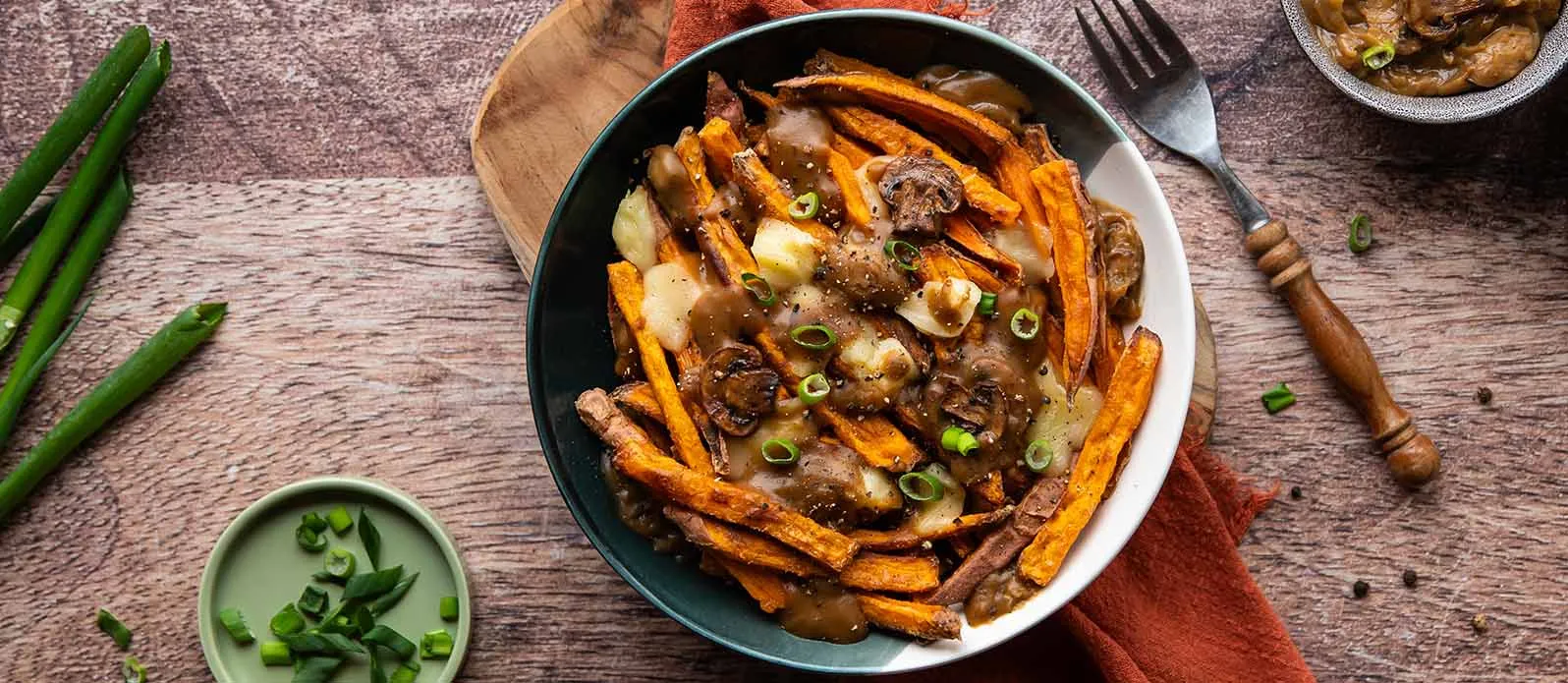 Batátové poutine