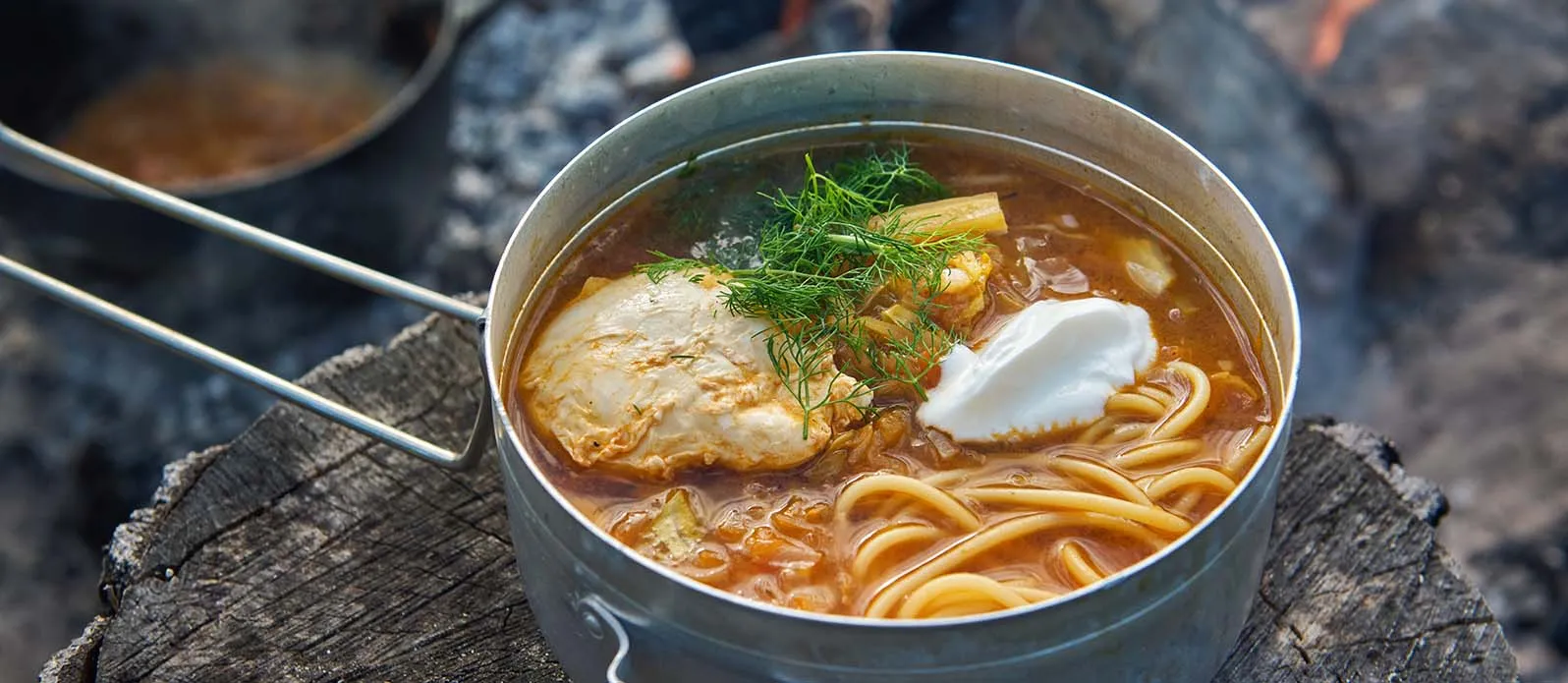 Kimchi zelňačka se ztraceným vejcem