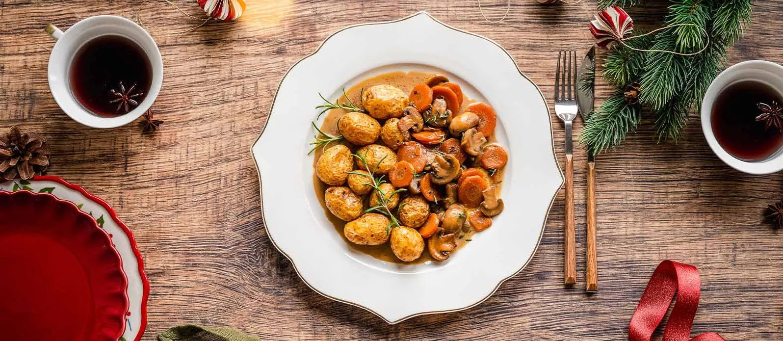 Vegetariánské ragú z hub a tmavého piva