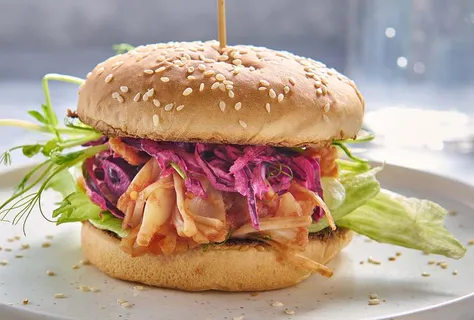 Jackfruit burgery à la trhané vepřové