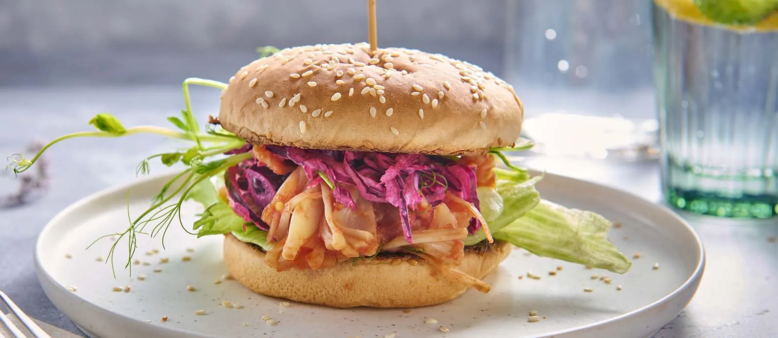 Jackfruit burgery à la trhané vepřové