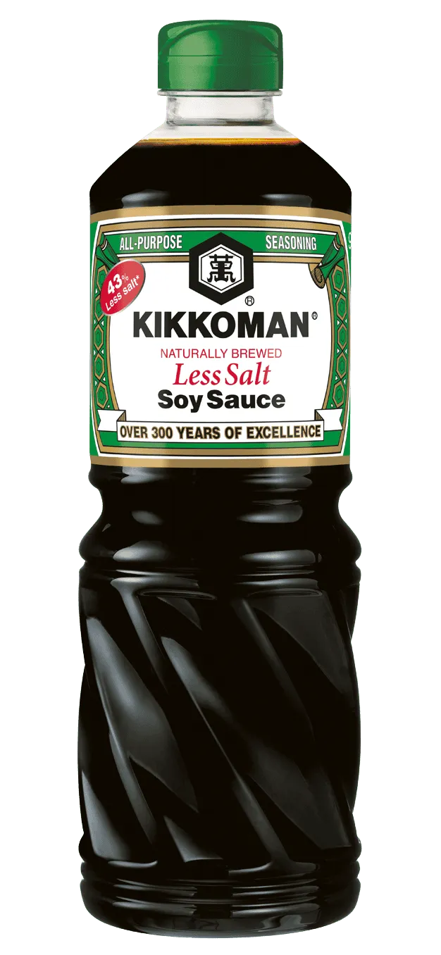Kikkoman Sójová omáčka přirozeně fermentovaná se sníženým obsahem soli 975 ml PET