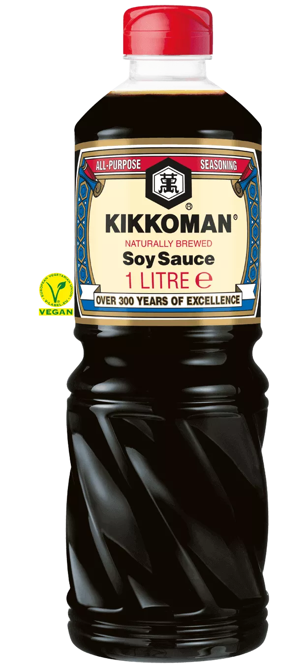 Kikkoman Sójová omáčka přirozeně fermentovaná tekuté ochucovadlo 1 L PET Kikkoman Sójová omáčka přirozeně fermentovaná tekuté ochucovadlo 1 L PET