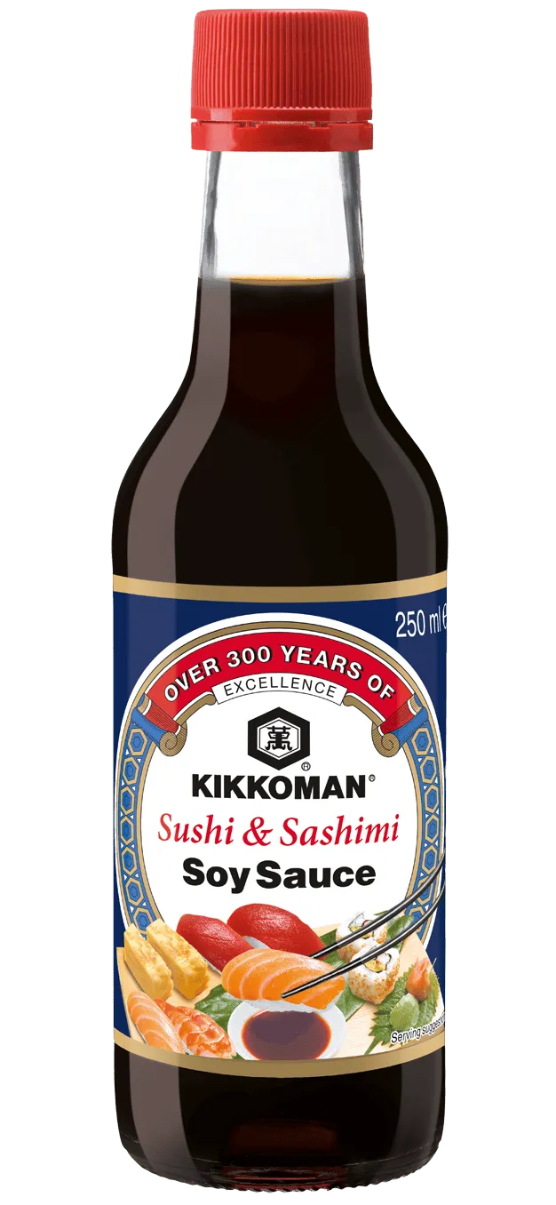 Kikkoman Sójová omáčka na sushi a sashimi 250 ml láhev