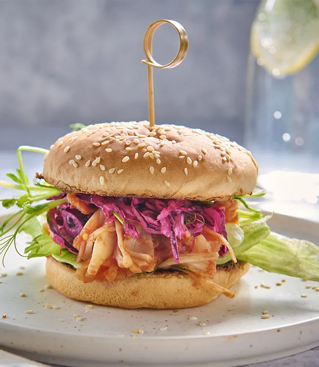 Jackfruit burgery à la trhané vepřové