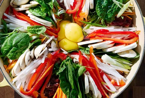 Korejský jeongol hot pot – ve stylu sukiyaki