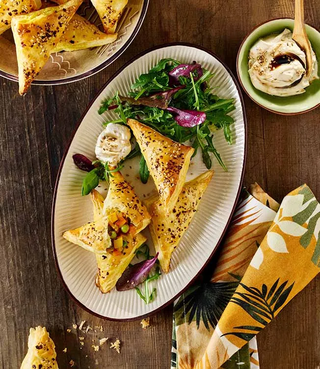 Samosy s bramborami a hráškem